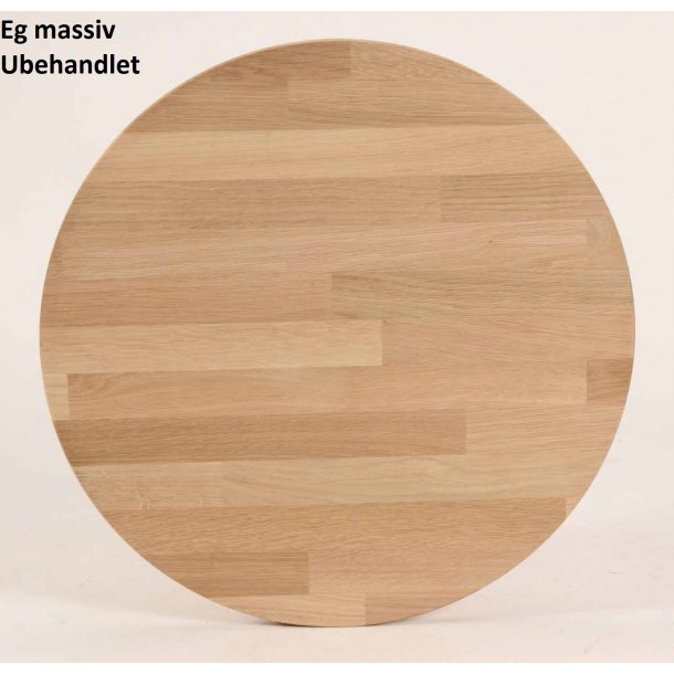 DT 100 Runt Matbord I Massiv Ek Diameter 80 Cm Nordisk Design