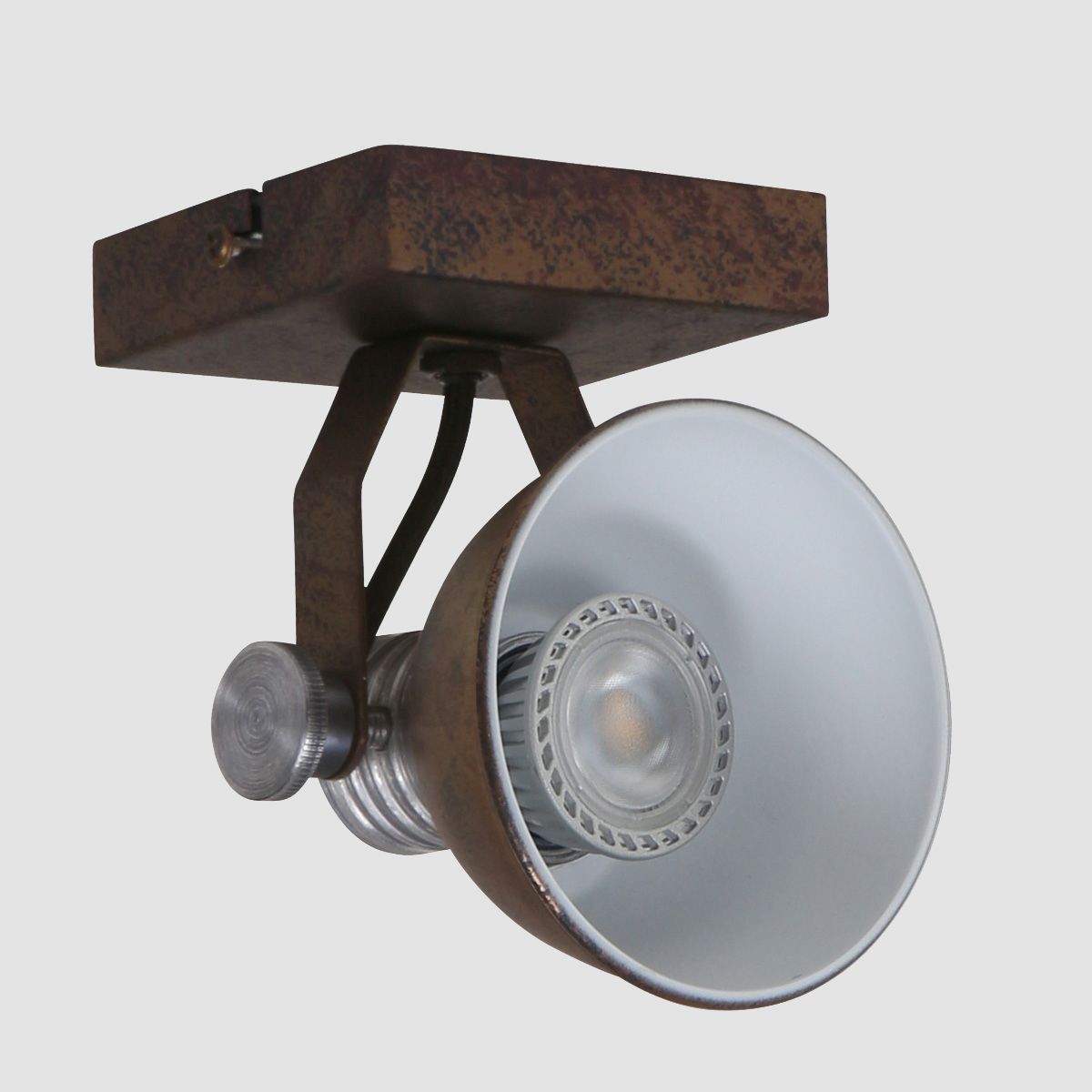 Curtis - spotlampe i metal, 3 forskellige finish Metal - brun