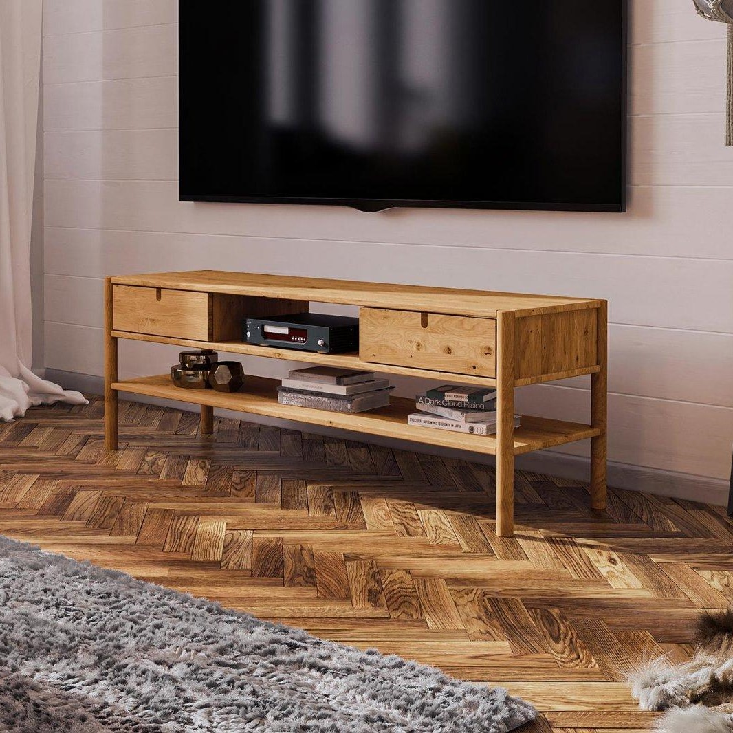 Par Teknologi frø Polaris TV-bord med to skuffer og en hylde, bredde 160 cm. - TV-møbler -  3-Nordic