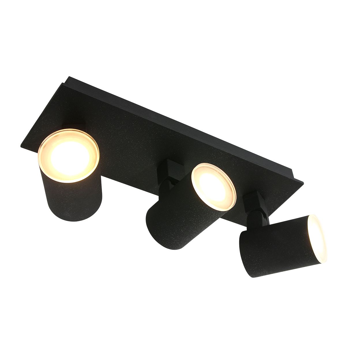 Noir - Spotlampe i sort metal, vælg mellem 3 størrelser 3 skærme