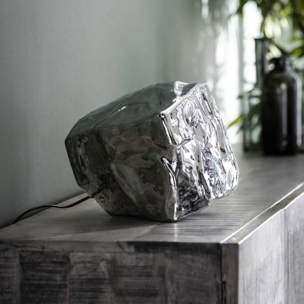 Rock - Bordlampe i forkromet glas