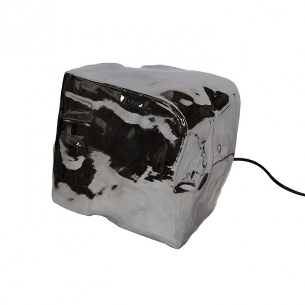 Rock - Bordlampe i forkromet glas