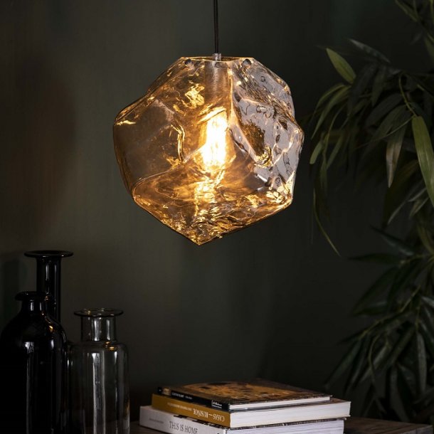 Rock - Loftlampe i forkromet glas