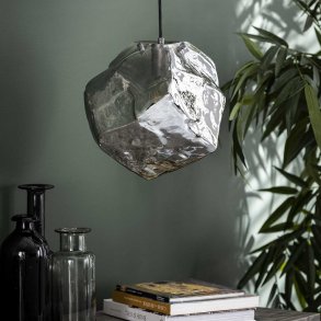 Rock - Loftlampe i forkromet glas