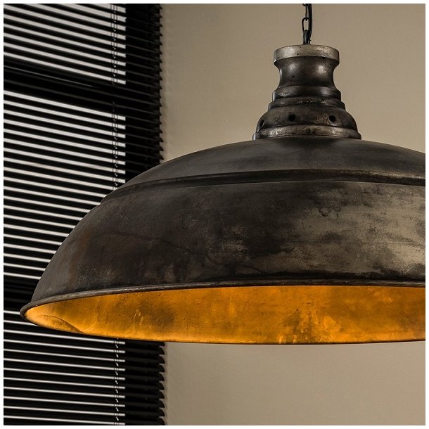 Jackpot - Loftlampe i metal med patineret slv finish