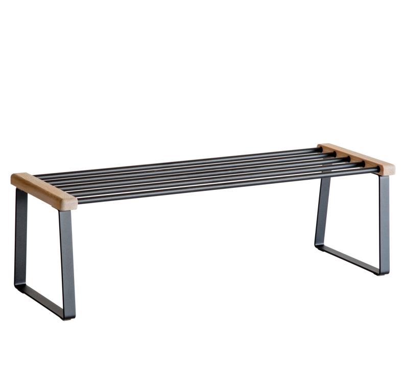 Freja - Skohylde i massiv eg, med en bredde på 90 cm Hvidolieret eg