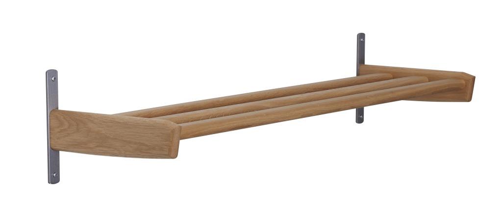Soul - Skohylde med en bredde på 90 cm Lakeret eg