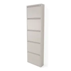 Zapato - Skoskab med 5 rum - silky taupe farvet metal