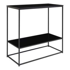 Zeta - Konsolbord i sort metal og sorte plader