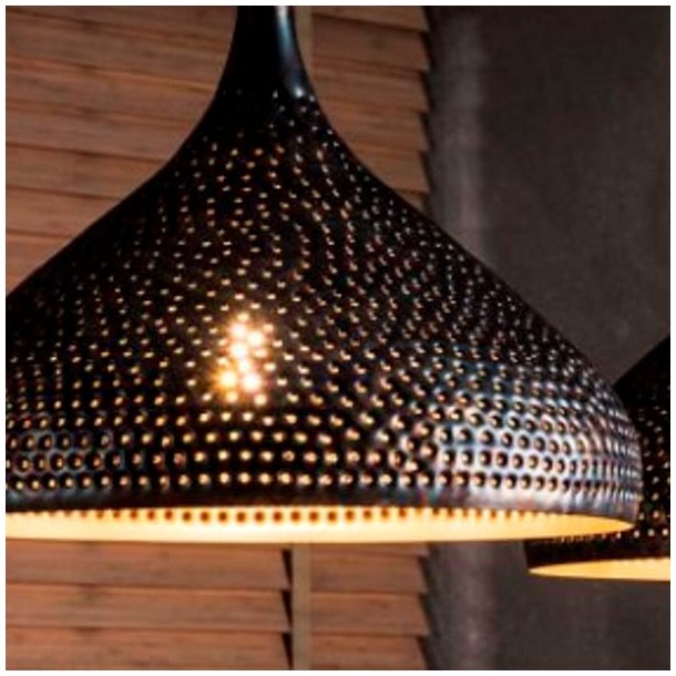 Perfora - Loftlampe i sort-brun metal