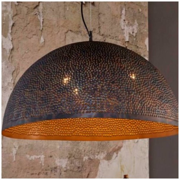 Perfora - Loftlampe i sort-brun metal