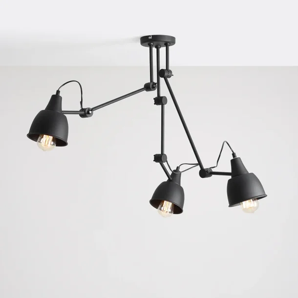 Verdi - Plafond lampe i sort metal