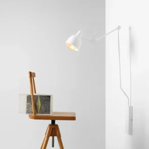 Verdi - Vglampe i hvid metal