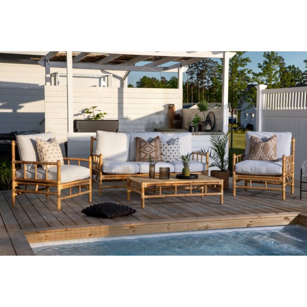 Sur-Mer - Sofabord i rattan, 70 x 120 cm.