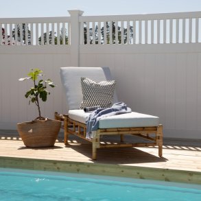 Mahdia- Solvogn i rattan og gr hynde