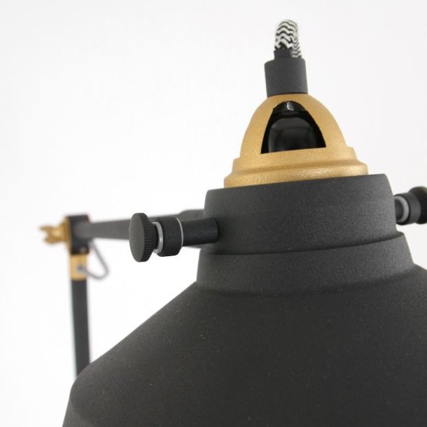 Vernon - gulvlampe i to metalfarver