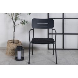 Elba- 2 spisebordsstole i sort stl