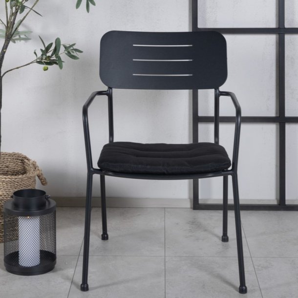 Elba- 2 spisebordsstole i sort stl