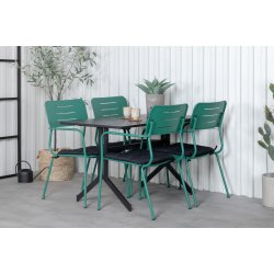 Elba- 2 spisebordsstole i grnt stl