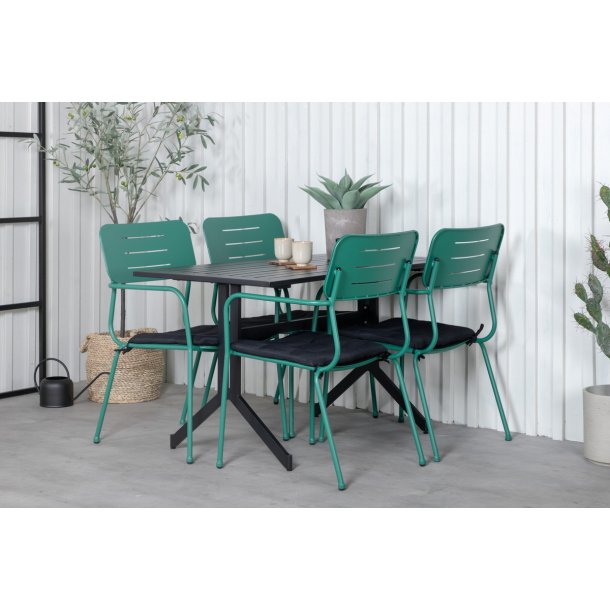 Elba- 2 spisebordsstole i grnt stl