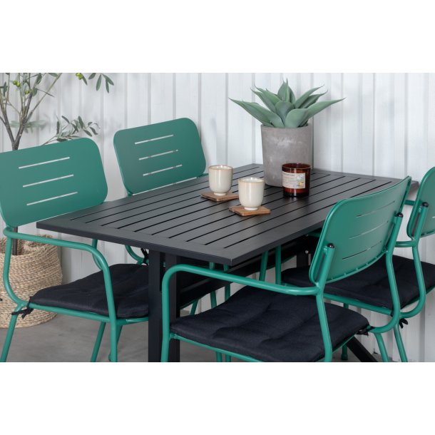 Elba- 2 spisebordsstole i grnt stl