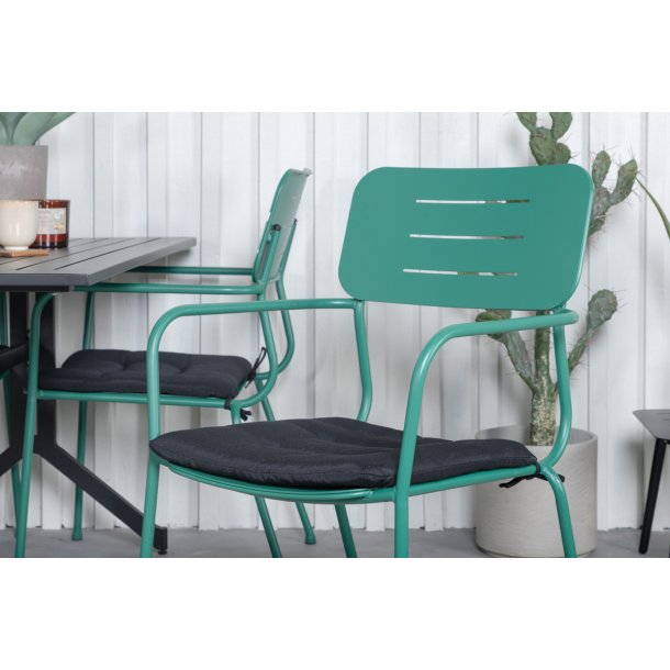 Elba- 2 spisebordsstole i grnt stl