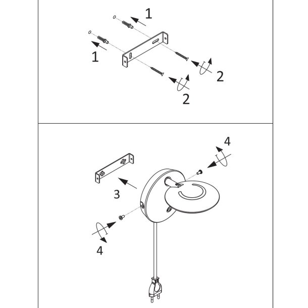 Solapa - vglampe i tre metalfarver
