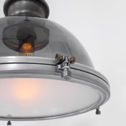Hoff - industriel loftlampe i glas og metal