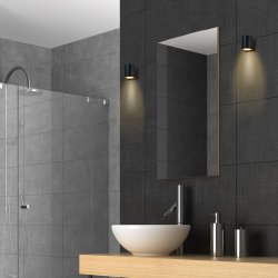 Burlata - udendrslampe i metal, rundt design hjde 8 cm.