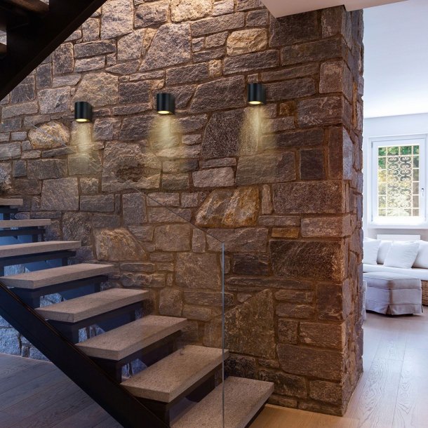 Burlata - udendrslampe i metal, rundt design hjde 8 cm.