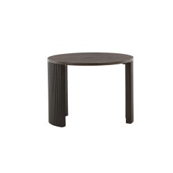 Suave - Sofabord i mocca farvet finer, diameter 60 cm.