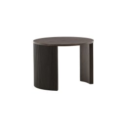 Suave - Sofabord i mocca farvet finer, diameter 60 cm.