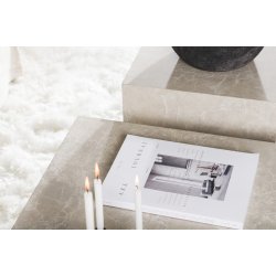 Blockit - Sofabord i marmor look, 60 x 80 cm.