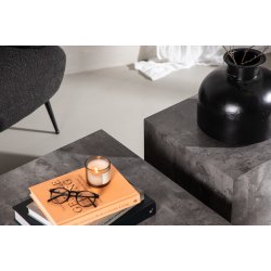 Blockit - Sofabord i beton look, 40 x 40 cm.