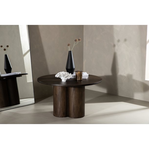 Just- Sofabord i mocca farvet finer