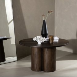 Just- Sofabord i mocca farvet finer