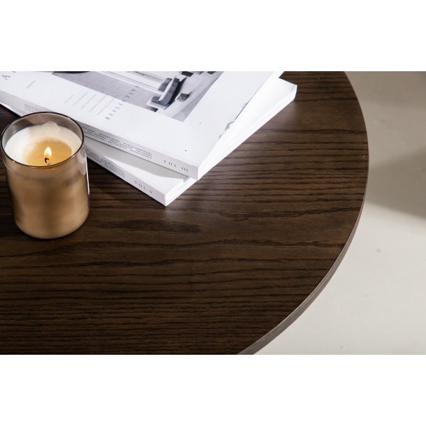 Just- Sofabord i mocca farvet finer