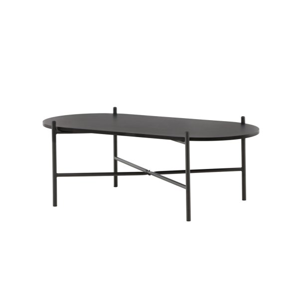 Pebber - Sofabord i sort metal og malet MDF plade