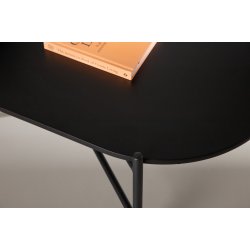 Pebber - Sofabord i sort metal og malet MDF plade