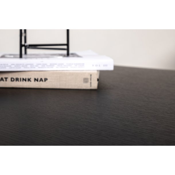 Chantal - Sofabord i sort metal og sort topplade i MDF.