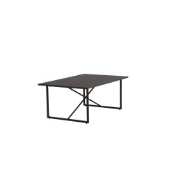 Chantal - Sofabord i sort metal og sort topplade i MDF.