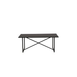 Chantal - Sofabord i sort metal og sort topplade i MDF.