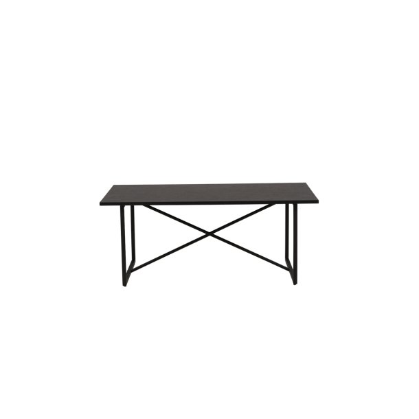 Chantal - Sofabord i sort metal og sort topplade i MDF.