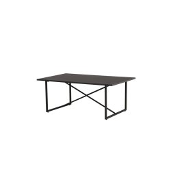 Chantal - Sofabord i sort metal og sort topplade i MDF.