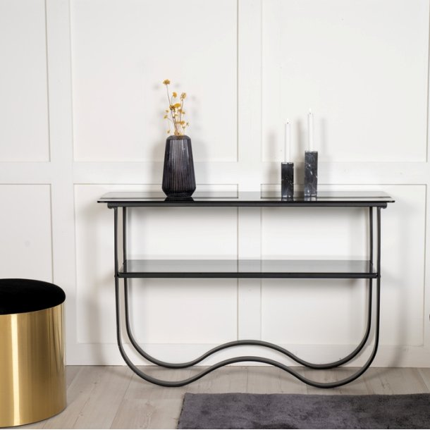 Surf - Konsolbord i metal og glas