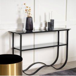 Surf - Konsolbord i metal og glas