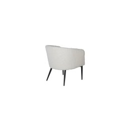 Panda - Lnestol i hvid boucle stof