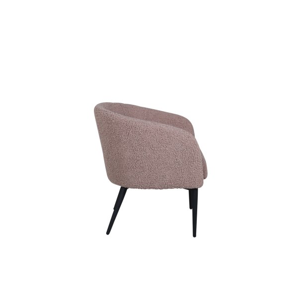 Panda - Lnestol i brun boucle stof