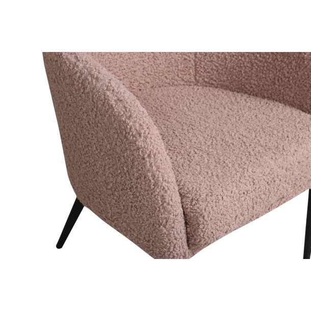 Panda - Lnestol i brun boucle stof