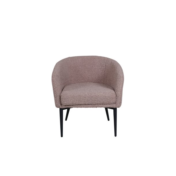 Panda - Lnestol i brun boucle stof